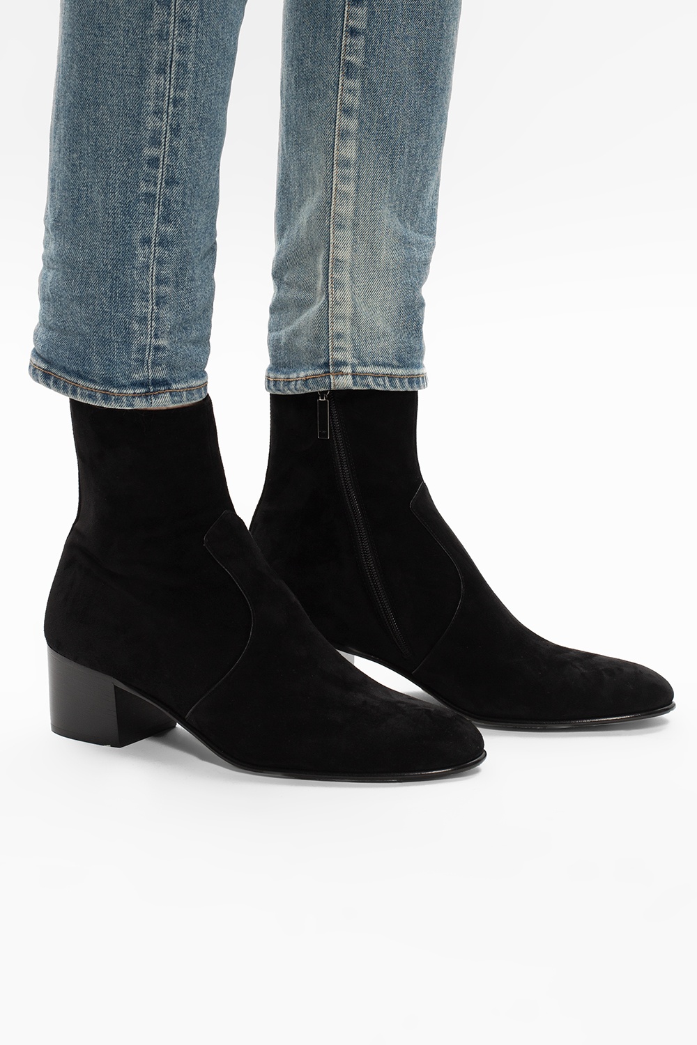 Saint Laurent 'James' heeled ankle boots | Men's Shoes | Vitkac